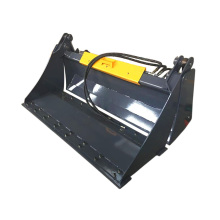 Professional Custom Excavator Accessories Skid Steer Buckets 4 In 1 Loader Buckets for Clamping And Pushing Storage